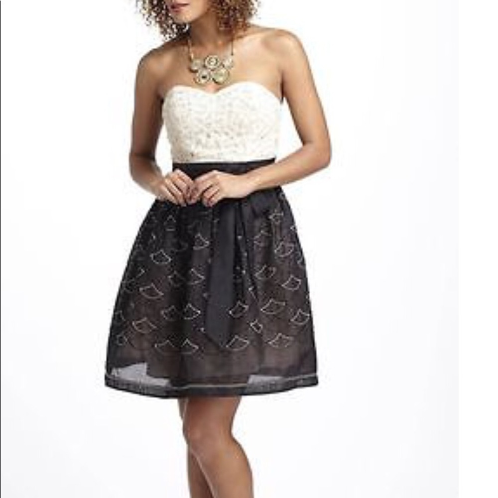 Anthropologie Meadow Rue Crochet Tulle Retro Dress NEW $128